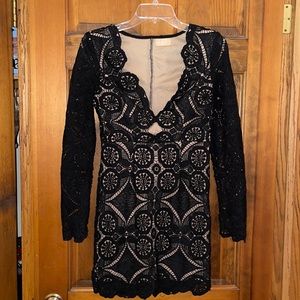 Love Triangle: Long Sleeve Lace Dress